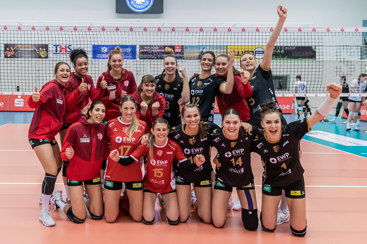 Jubel beim Volleyball-Bundesligisten SC Potsdam Jubel beim Volleyball-Bundesligisten SC Potsdam