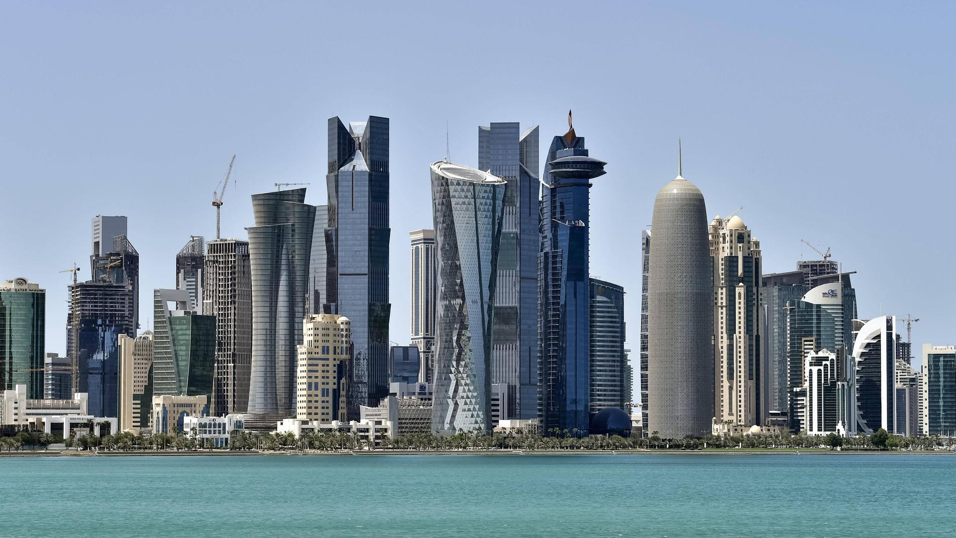 Wolkenkratzer Skyline in Doha Katar. Wolkenkratzer Skyline in Doha Katar.