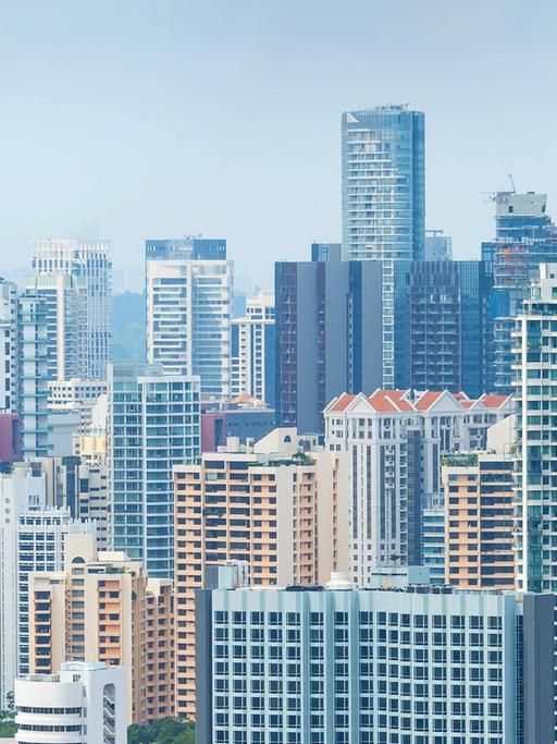 Skyline von Sinapur: Hochhäuser