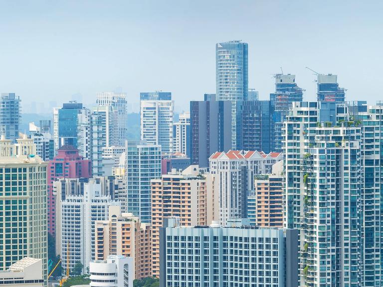 Skyline von Sinapur: Hochhäuser