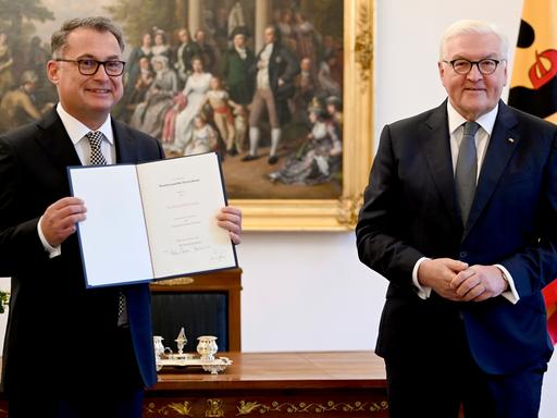 Joachim Nagel, der neue Bundesbankpräsident, nach seiner Ernennung durch Bundespräsident Frank-Walter Steinmeier