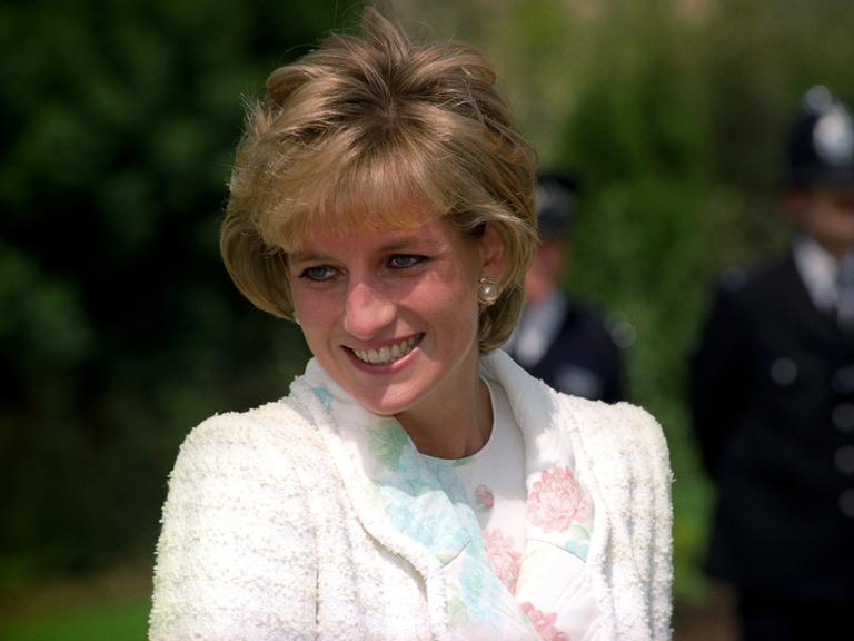Die britische Prinzessin von Wales, Diana. 