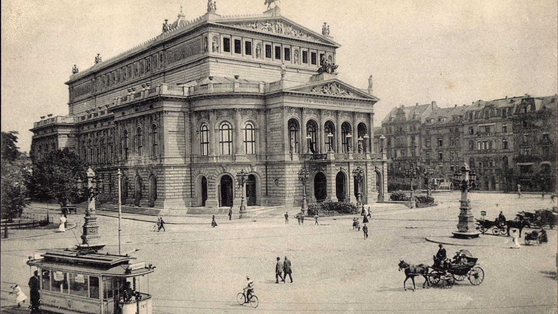 Historische Aufnahme vom Opernplatz in Frankfurt am Main (ca. 1934) Historische Aufnahme vom Opernplatz in Frankfurt am Main (ca. 1934)