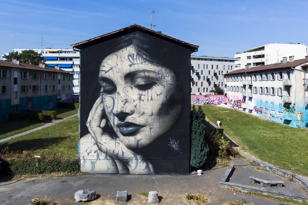Graffiti im Genfer Stadtteil Carouge