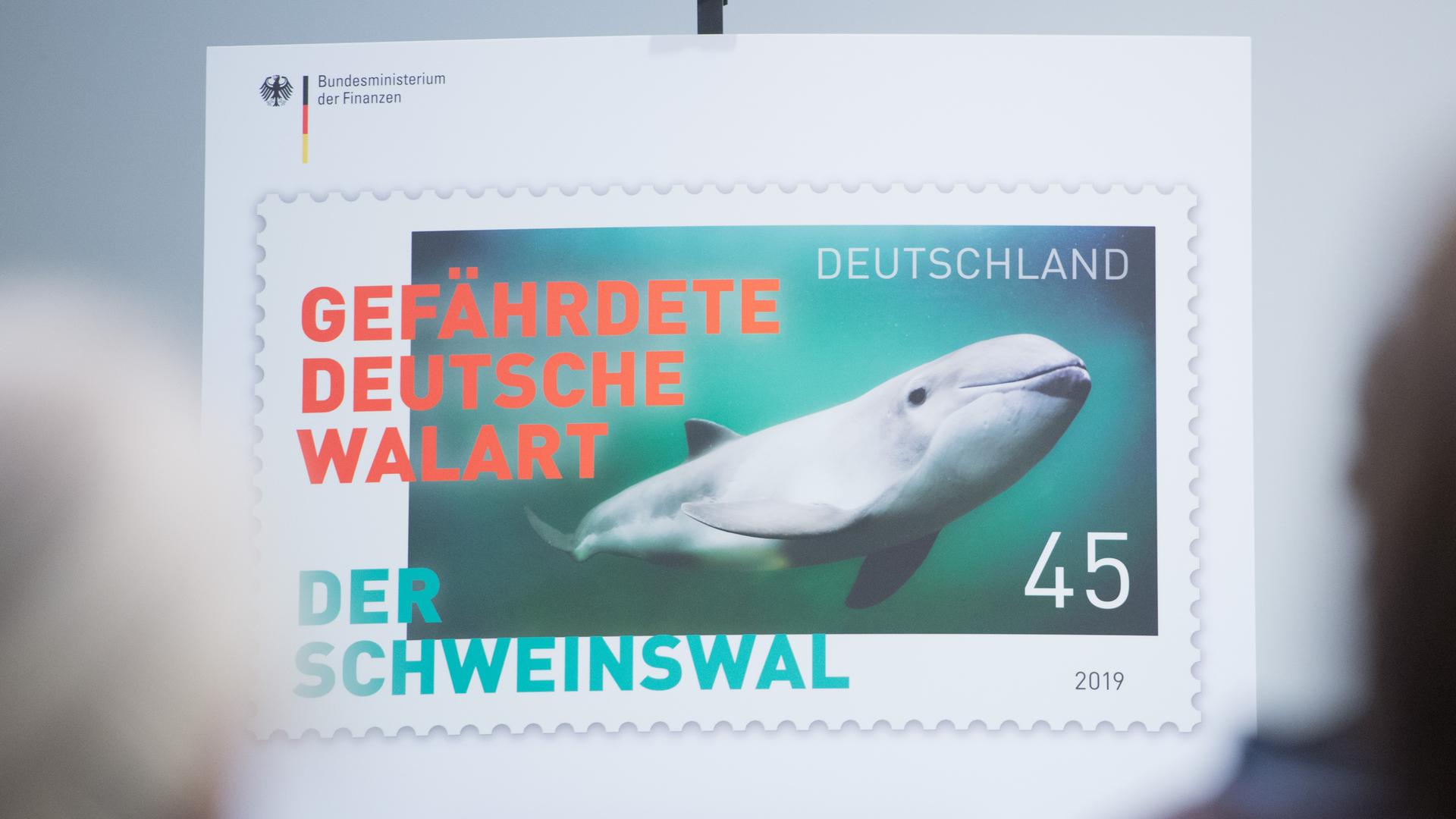 Briefmarke wirbt für Schutz der Schweinswale Briefmarke wirbt für Schutz der Schweinswale