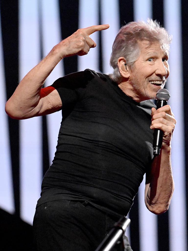 Pink-Floyd-Mitbegründert Roger Waters beim Auftritt in der Münchner Olympiahalle.