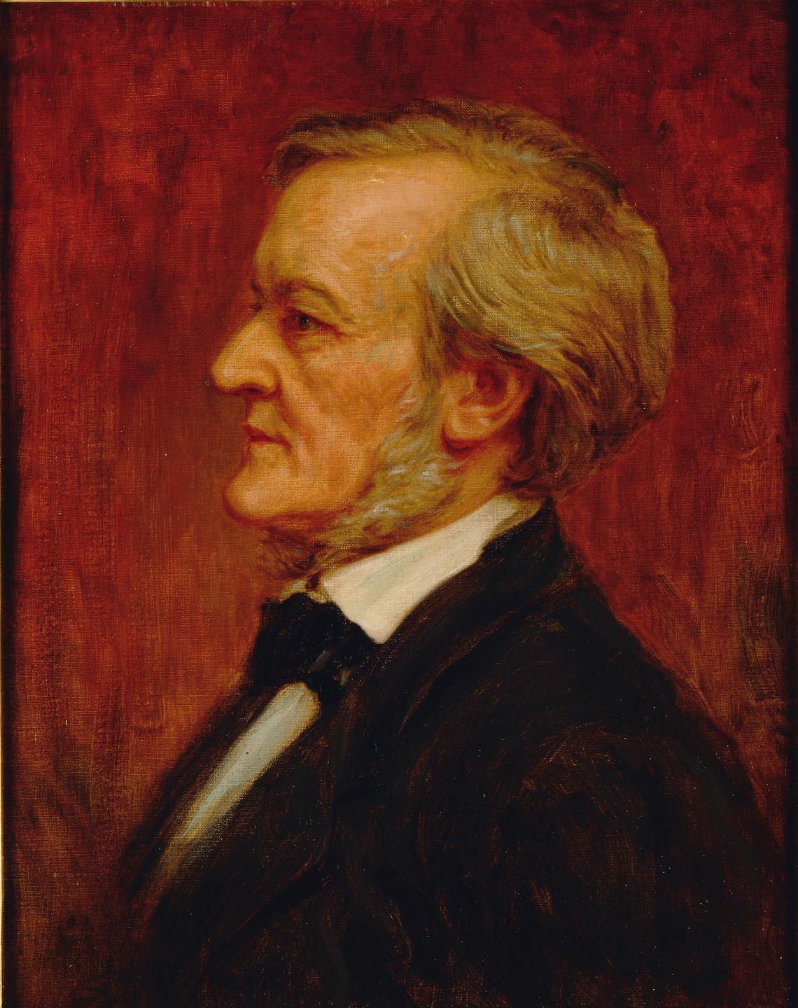 Gemälde von Richard Wagner (1813-1883) von circa 1875 Gemälde von Richard Wagner (1813-1883) von circa 1875