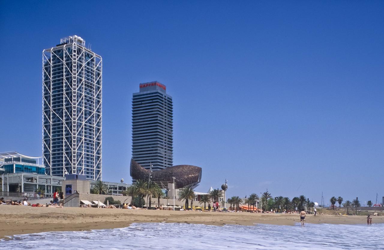 Blick auf das ehemalige olympische Dorf in Barcelona. Blick auf das ehemalige olympische Dorf in Barcelona.