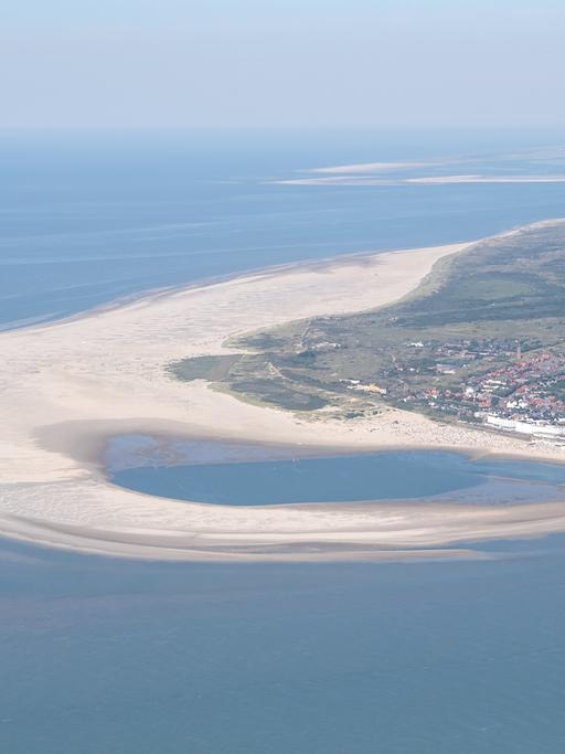 Luftaufnahme von Borkum