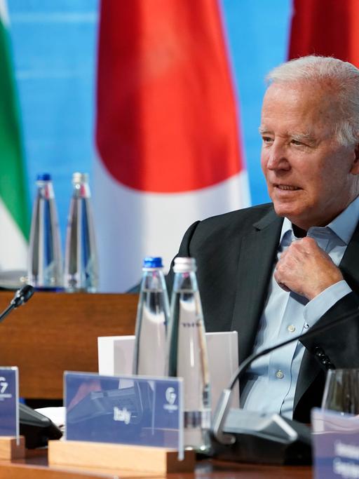 US-Präsident Joe Biden beim G7-Gipfel auf Schloss Elmau am 27. Juni. 