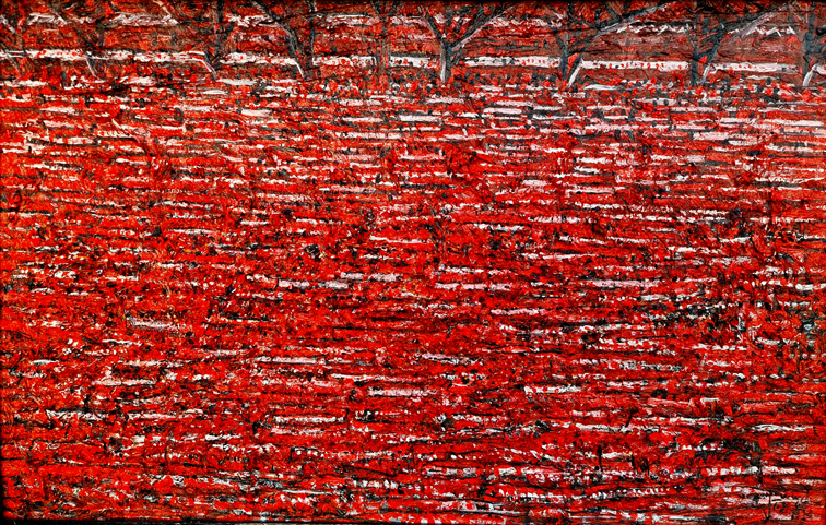 Fans von Union Berlin im Stadion an der Alten Försterei - gemalt von Torsten Schlüter Fans von Union Berlin im Stadion an der Alten Försterei - gemalt von Torsten Schlüter