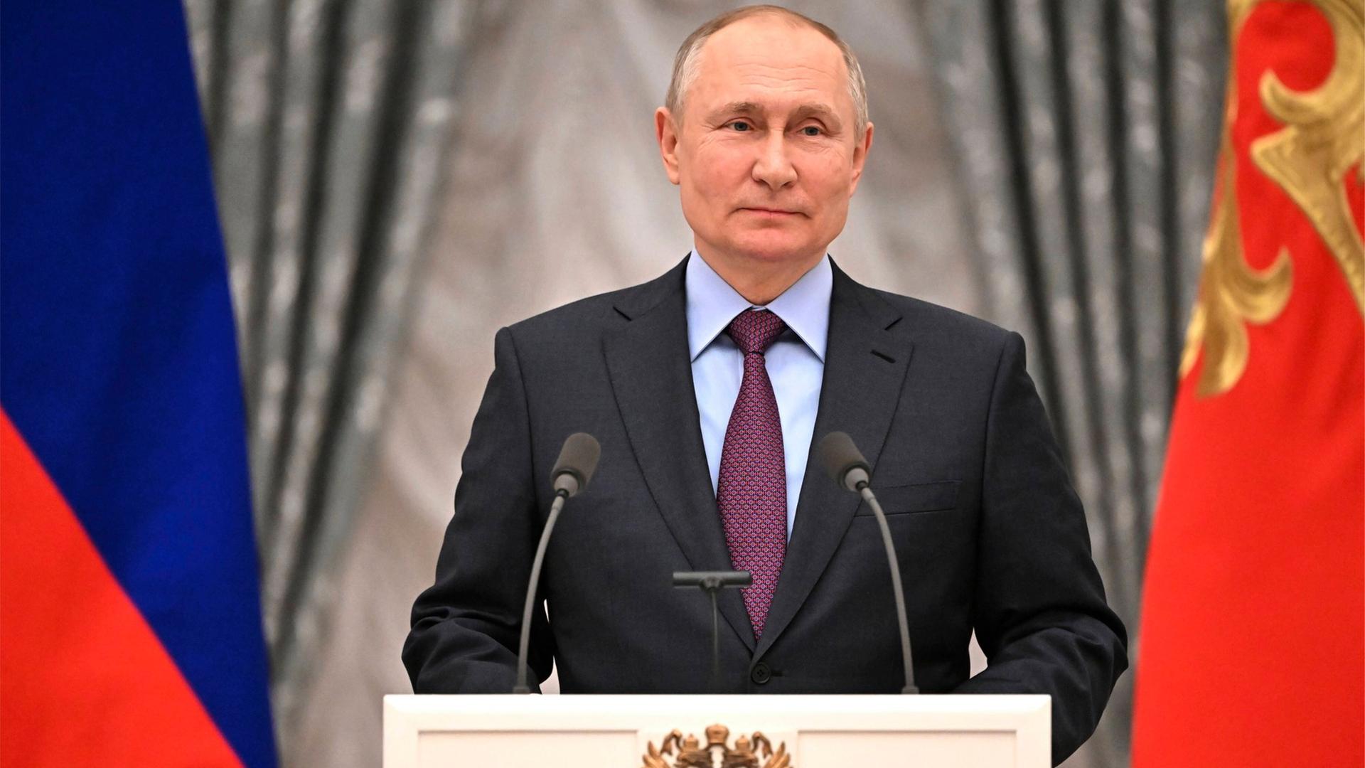 Der russische Präsident Wladimir Putin im Porträt