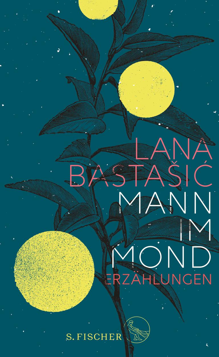 Das Cover des Buchs „Mann im Mond“ von Lana Bastašić zeigt eine Illustration einer Planze vor einem nächtlichen Himmel mit drei Monden.
Das Cover des Buchs „Mann im Mond“ von Lana Bastašić zeigt eine Illustration einer Planze vor einem nächtlichen Himmel mit drei Monden.
