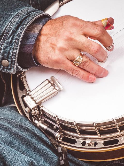 Ein Banjospieler