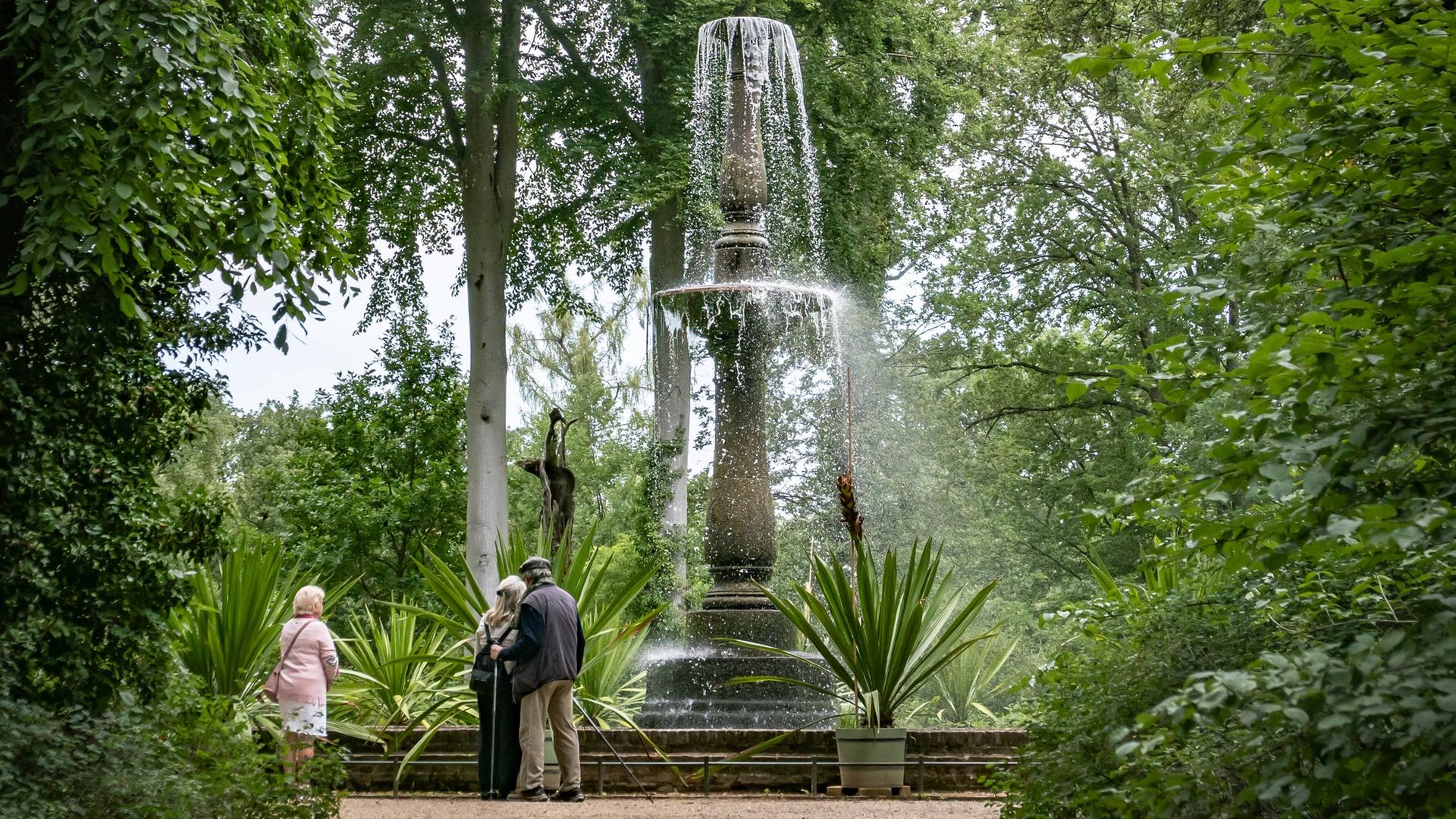 Brunnen auf der Pfaueninsel in Berlin Zehlendorf. Brunnen auf der Pfaueninsel in Berlin Zehlendorf.