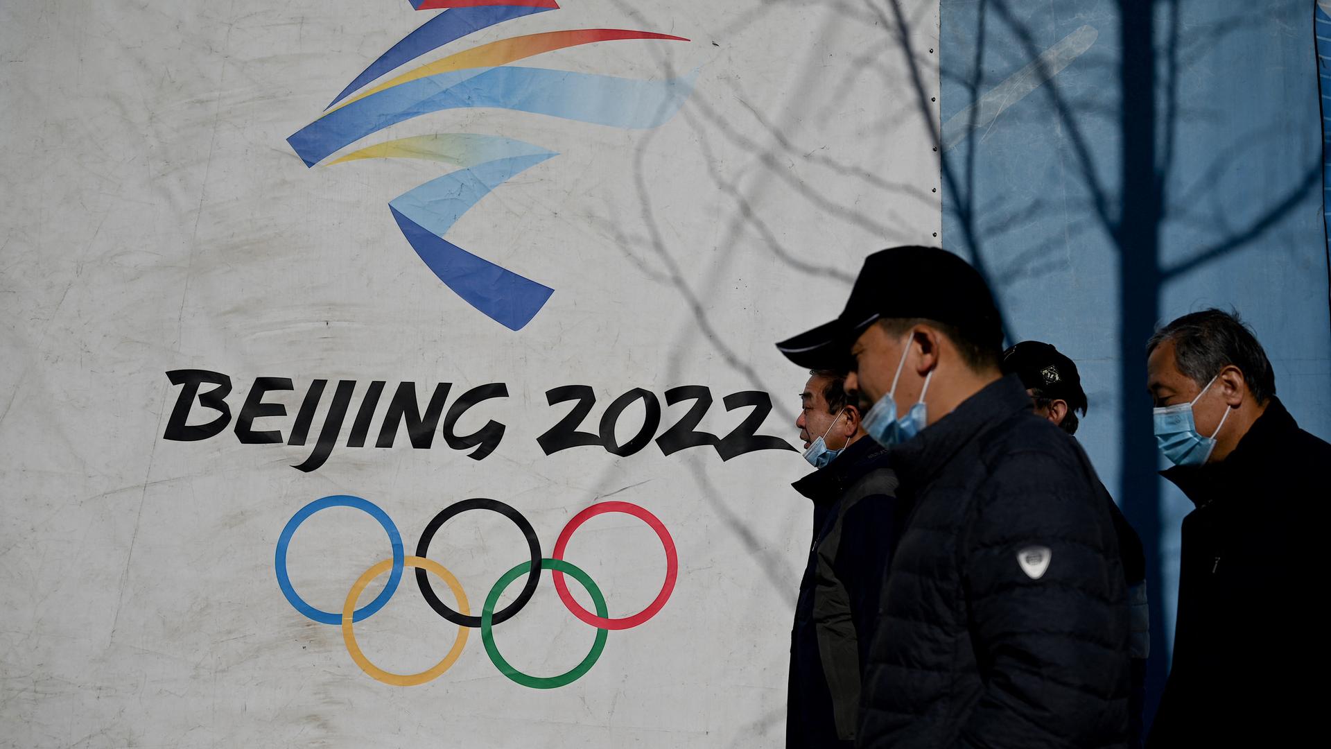 Das Logo von den Olympischen Winter-Spielen Das Logo von den Olympischen Winter-Spielen