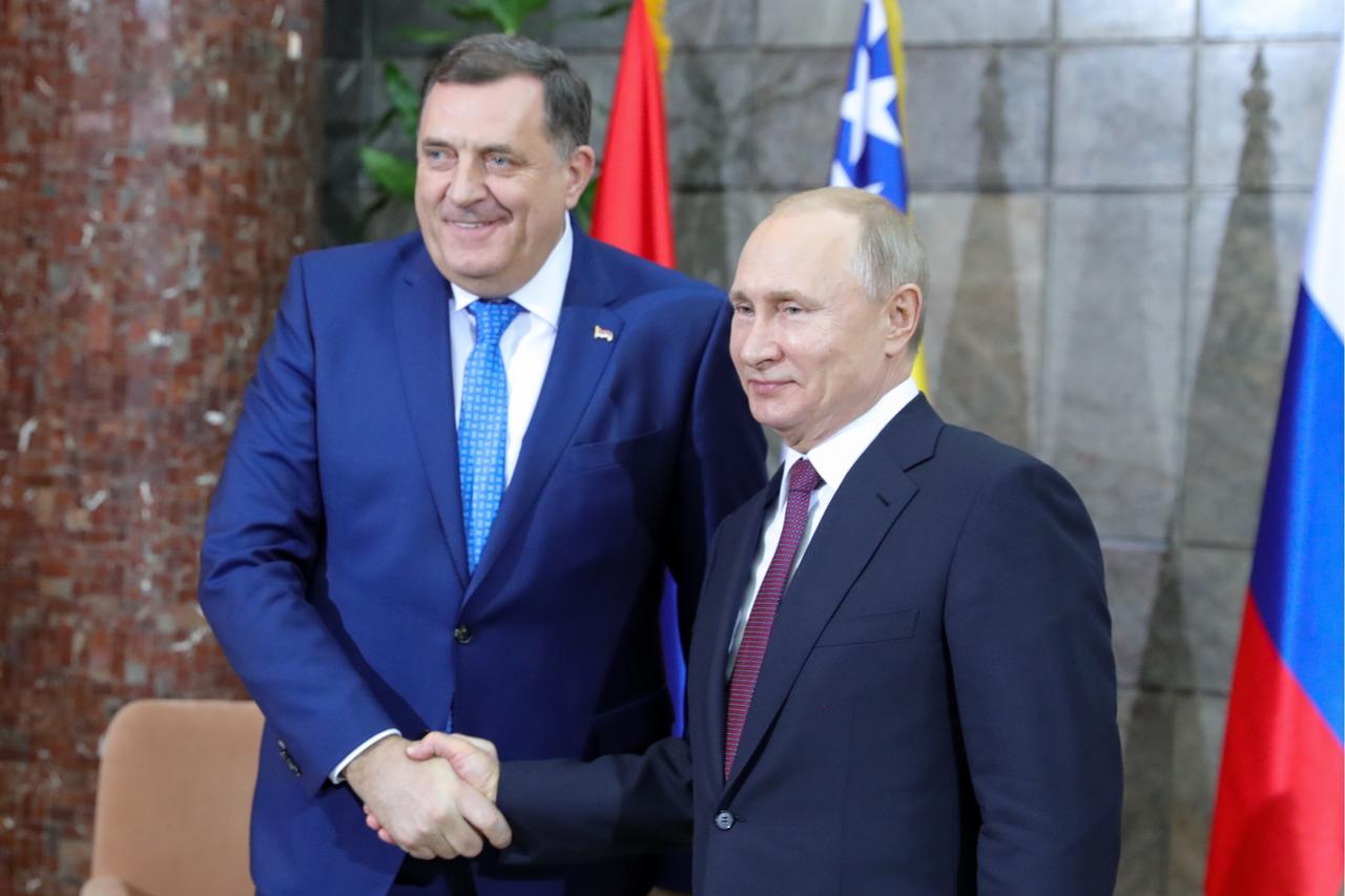 Milorad Dodik und Wladimir Putin bei einem Treffen im Januar 2019