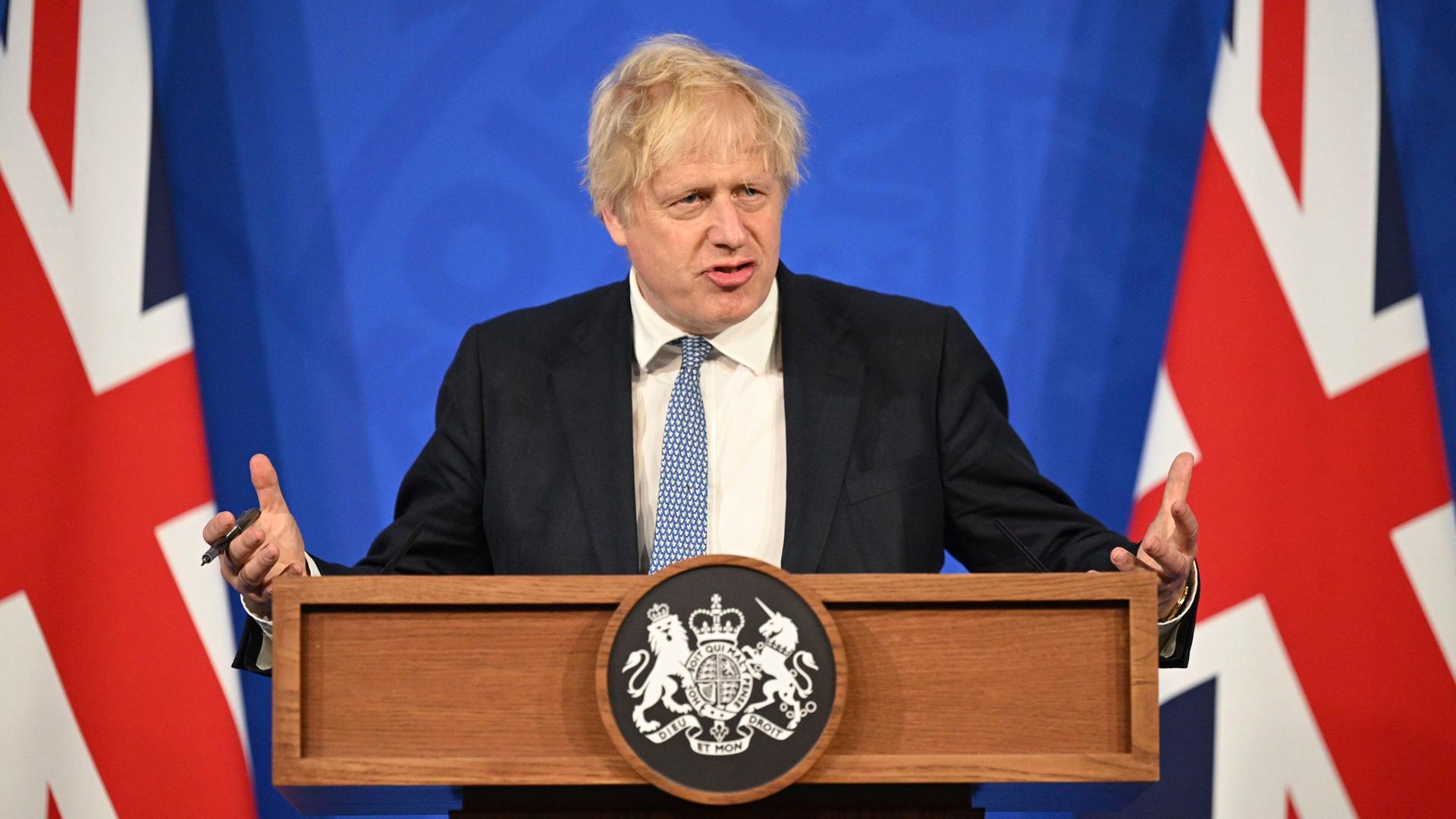 Das Foto zeigt Boris Johnson. Das Foto zeigt Boris Johnson.