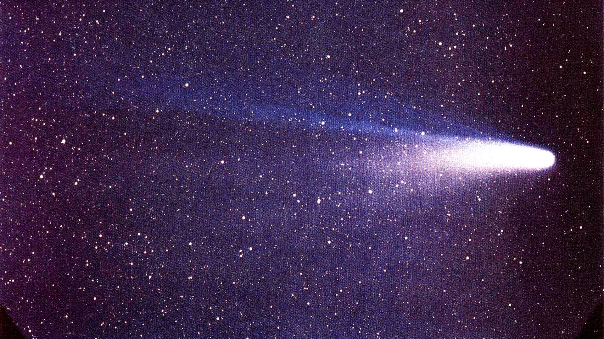 Komet Halley bei seiner bisher letzten Wiederkehr 1986