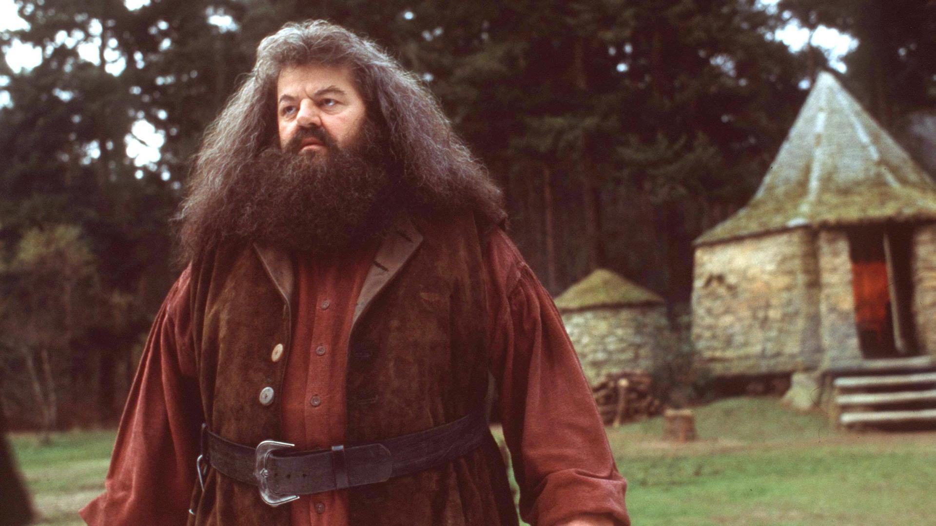 Robbie Coltrane als "Haggrid" in den Harry-Potter-Filmen. 