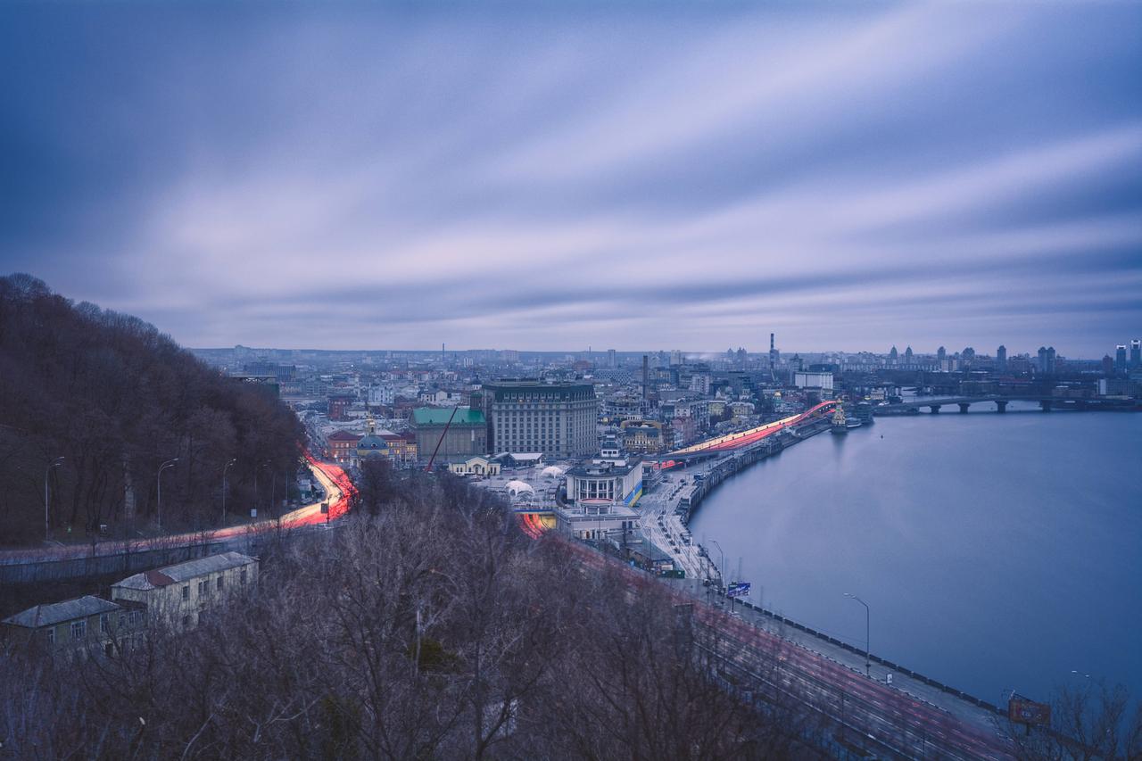Blick auf Kiew, Hauptstadt der Ukraine Blick auf Kiew, Hauptstadt der Ukraine