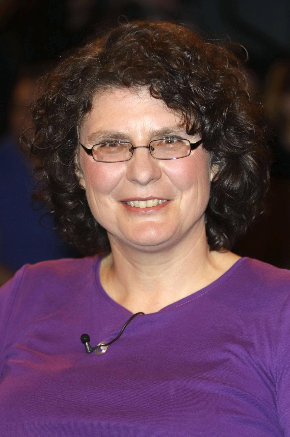 Christine Thürmer bei der Aufzeichnung der ZDF-Talkshow Markus Lanz. Christine Thürmer bei der Aufzeichnung der ZDF-Talkshow Markus Lanz.