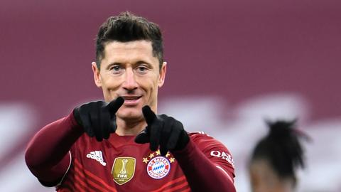 Bayern Münchens Stürmer Robert Lewandowski