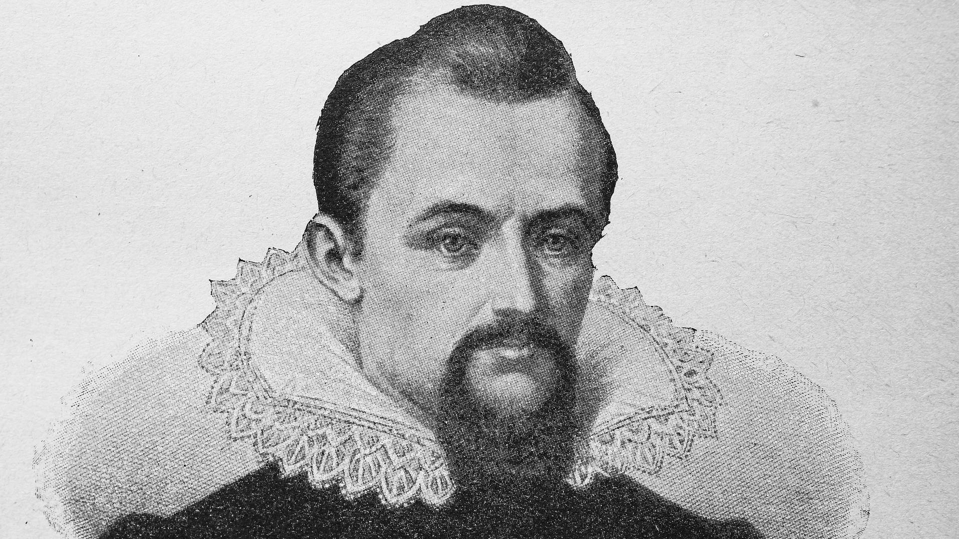 Johannes Kepler (27/12/1571 - 15/11/1630), filosofo naturale tedesco, matematico, astronomo, astrologo, ottico e teologo protestante, incisione del XIX secolo.