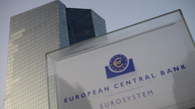 Das Gebäude der Europäischen Zentralbank.