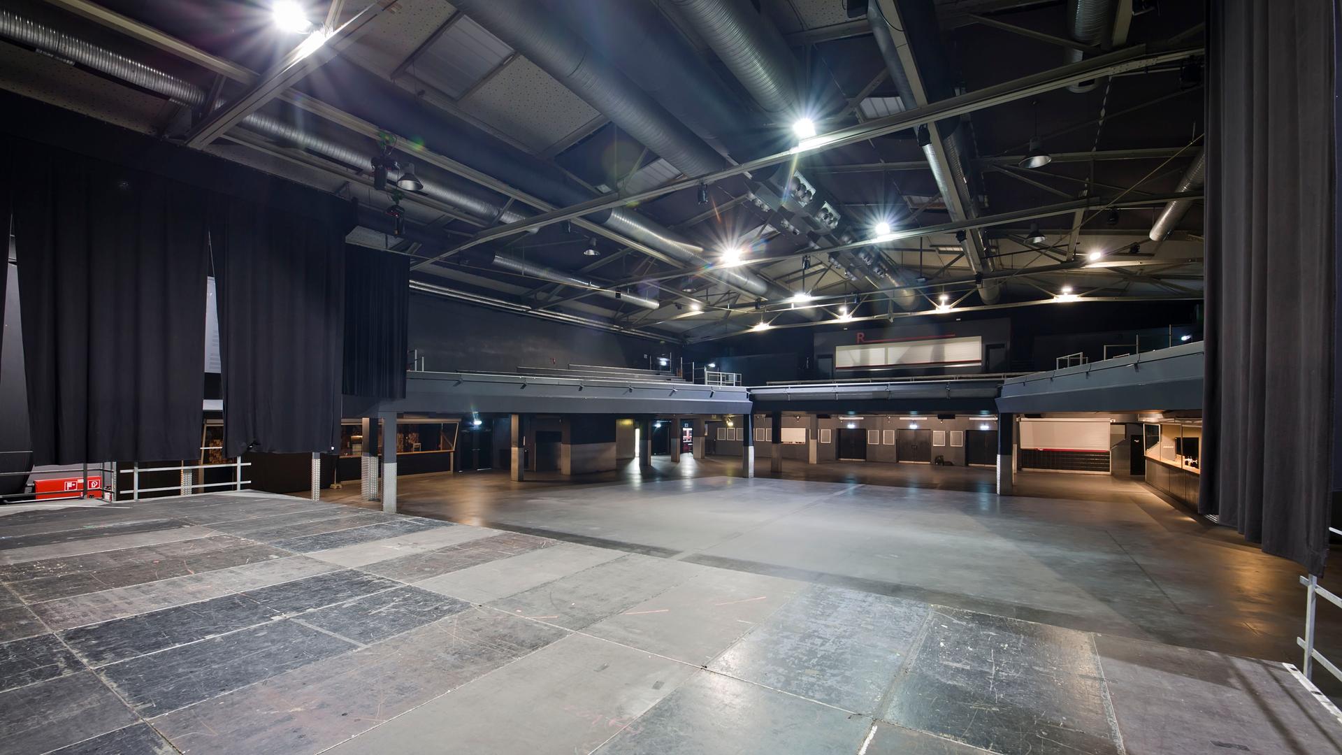 Blick in die geschlossene Columbiahalle in Berlin. Blick in die geschlossene Columbiahalle in Berlin.