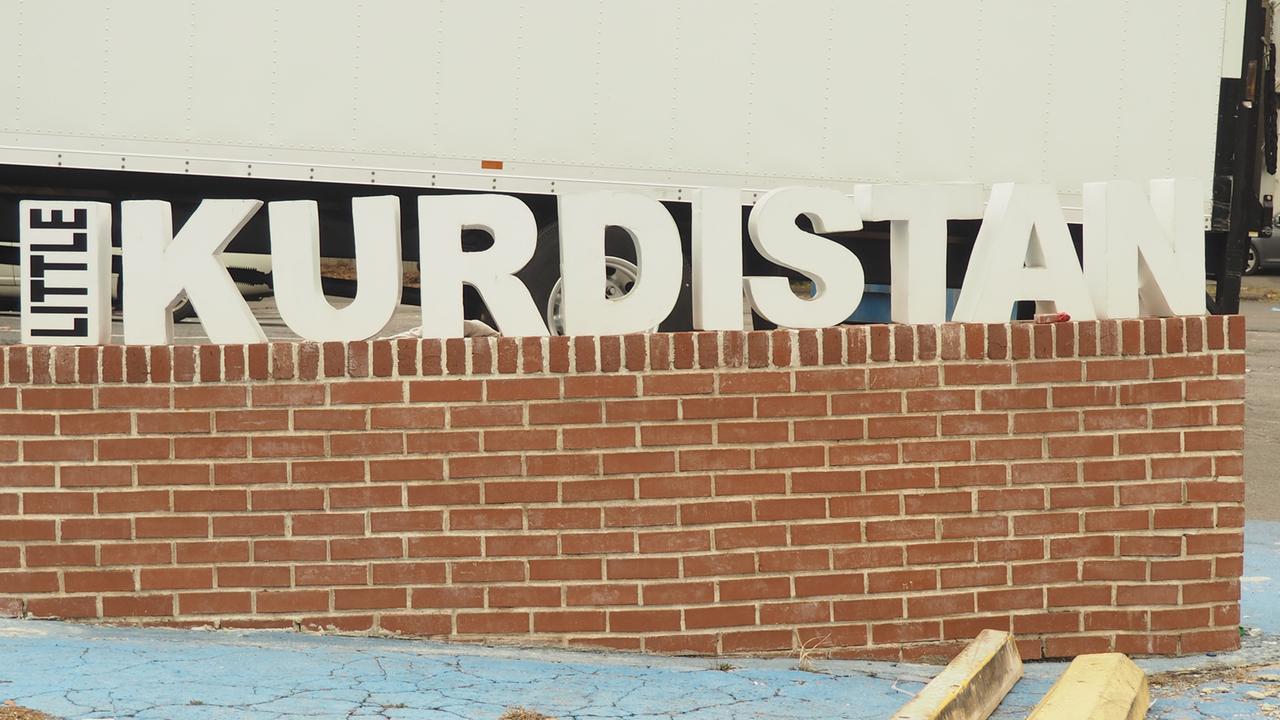 Der Schriftzug "Little Kurdistan" in Nashville. Der Schriftzug "Little Kurdistan" in Nashville.