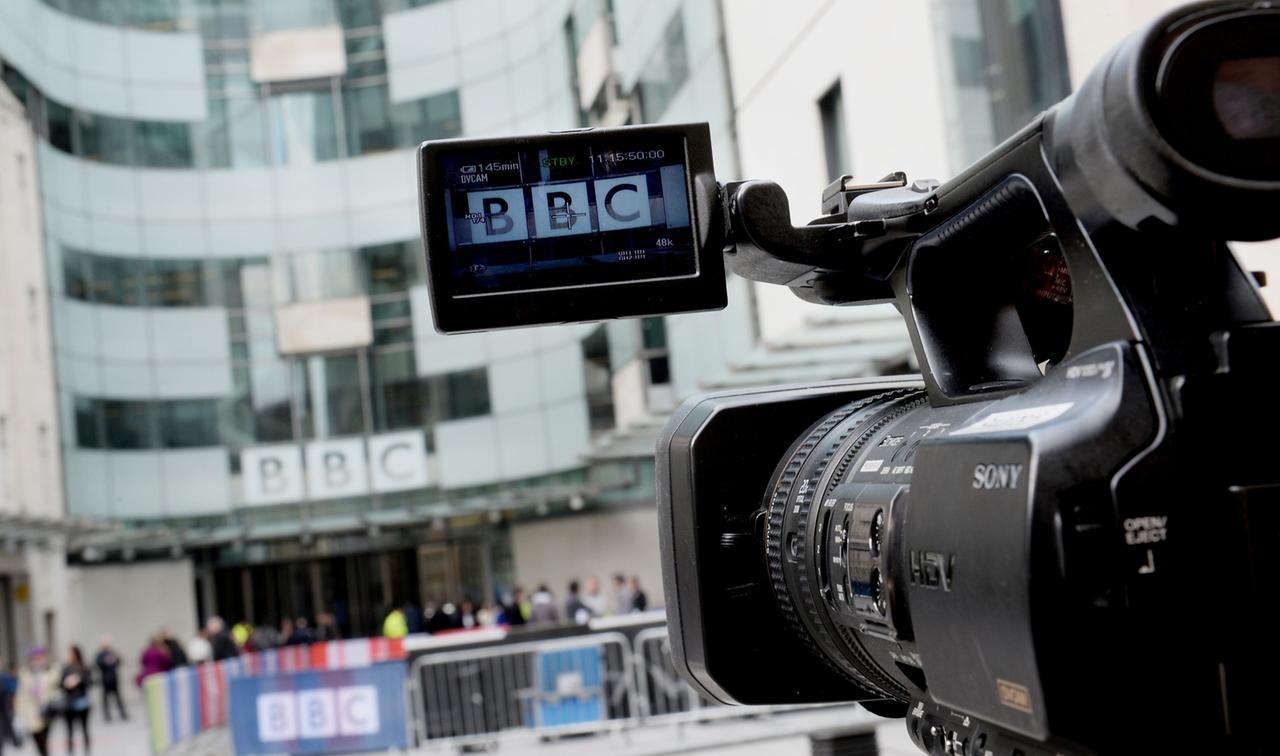 BBC licence fee. File photo dated 25/05/15 of a TV camera outside BBC Broadcasting House in Portland Place, London. The BBC expects the licence fee to be the funding model of the future, James Heath, director of policy and charter at the corporation has said. Issue date: Thursday November 5, 2015. Funding is one of the main issues up for debate as part of the BBC's Royal Charter which is due to expire in 2016 and is currently under Government review. See PA story MEDIA BBC. Photo credit should read: Anthony Devlin/PA Wire URN:24661201