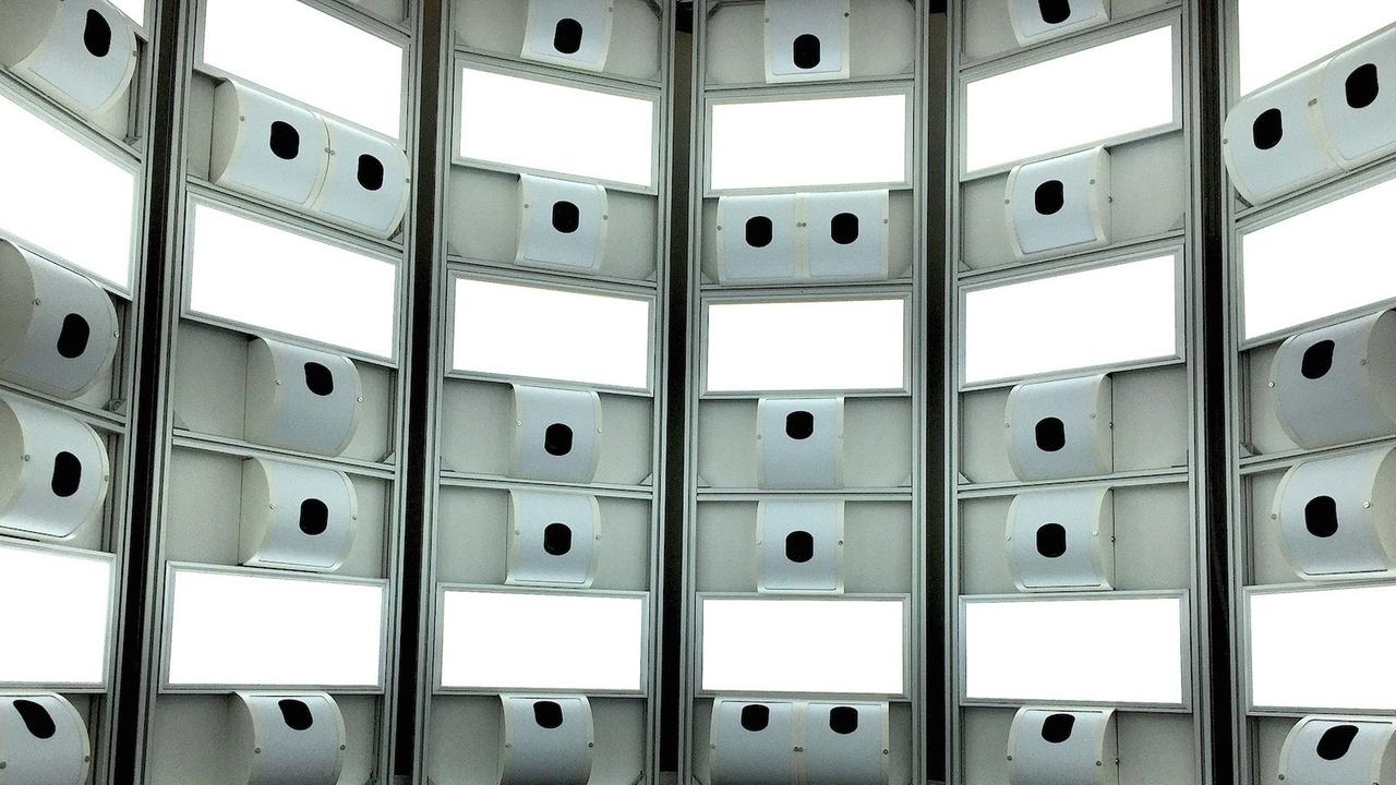 3D-Scanner der Firma Botspot von innen 3D-Scanner der Firma Botspot von innen