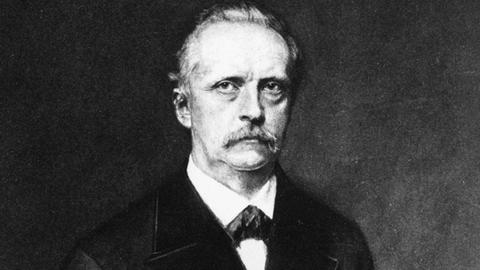 Historisches Porträt des Physikers Hermann von Helmholtz (1821-1894).