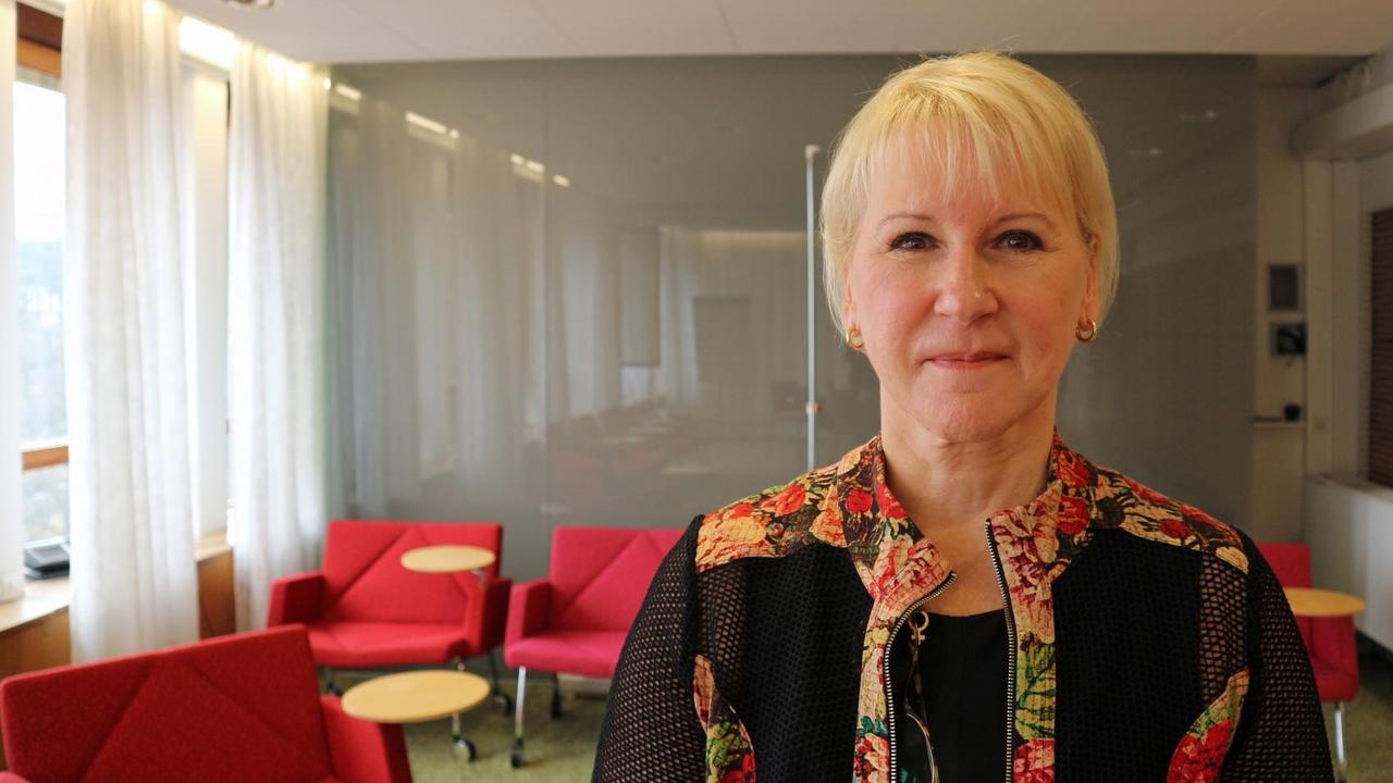 Schwedens Außenministerin Margot Wallström macht Ländern Druck, die es mit Frauen- oder Menschenrechten nicht so genau nehmen Schwedens Außenministerin Margot Wallström macht Ländern Druck, die es mit Frauen- oder Menschenrechten nicht so genau nehmen