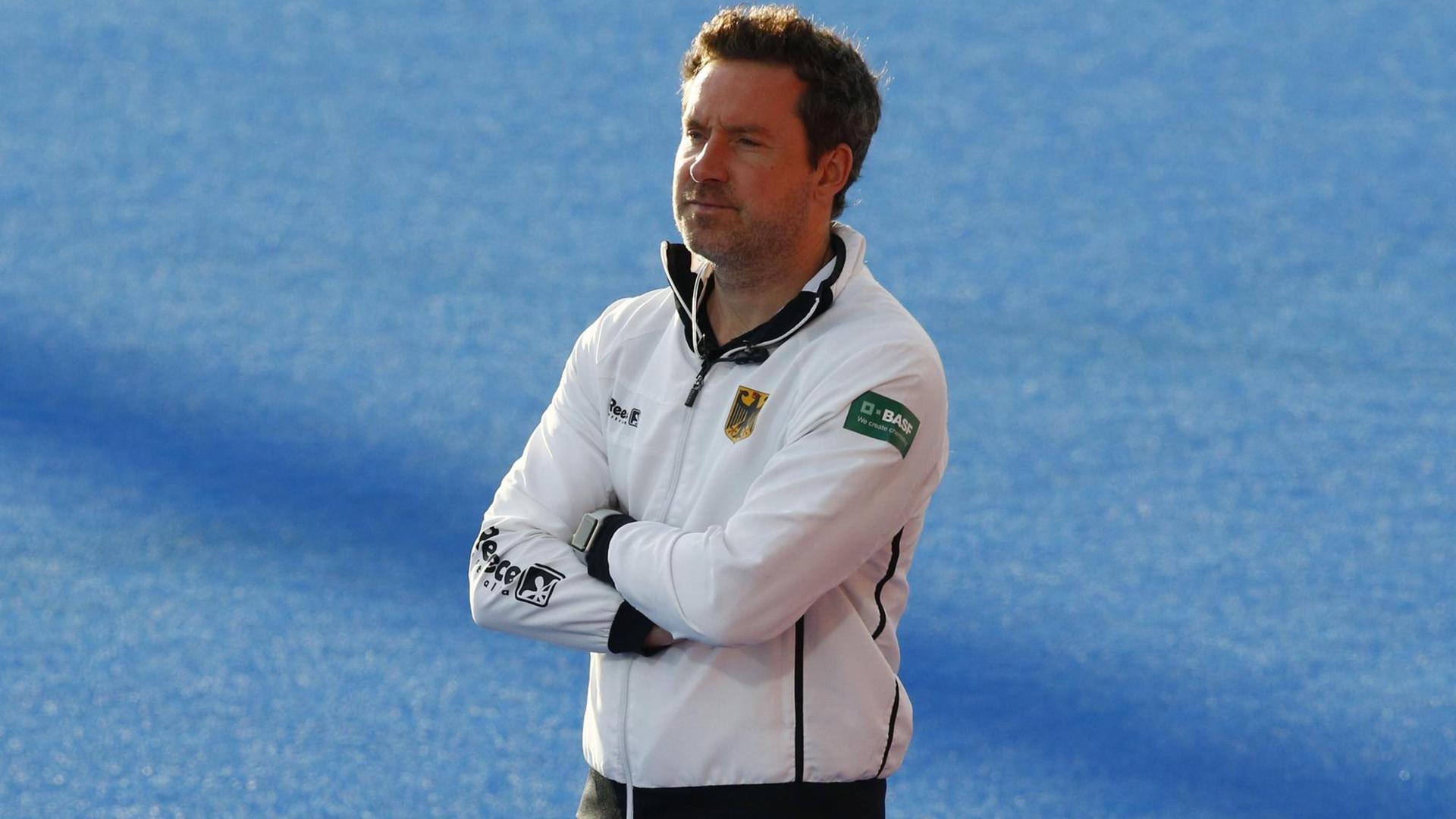 June 6, 2019 - London, England, United Kingdom - Stefan Kermas Coach of Germany.during FIH Pro League between Great Britain and Germany at Lee Valley Hockey and Tennis Centre on 06 June 2019 in London, England. Great Britain v Germany - FIH Field hockey, Feldhockey Pro League PUBLICATIONxINxGERxSUIxAUTxONLY - ZUMAn230 20190606_zaa_n230_1026 Copyright: xActionxFotoxSportx