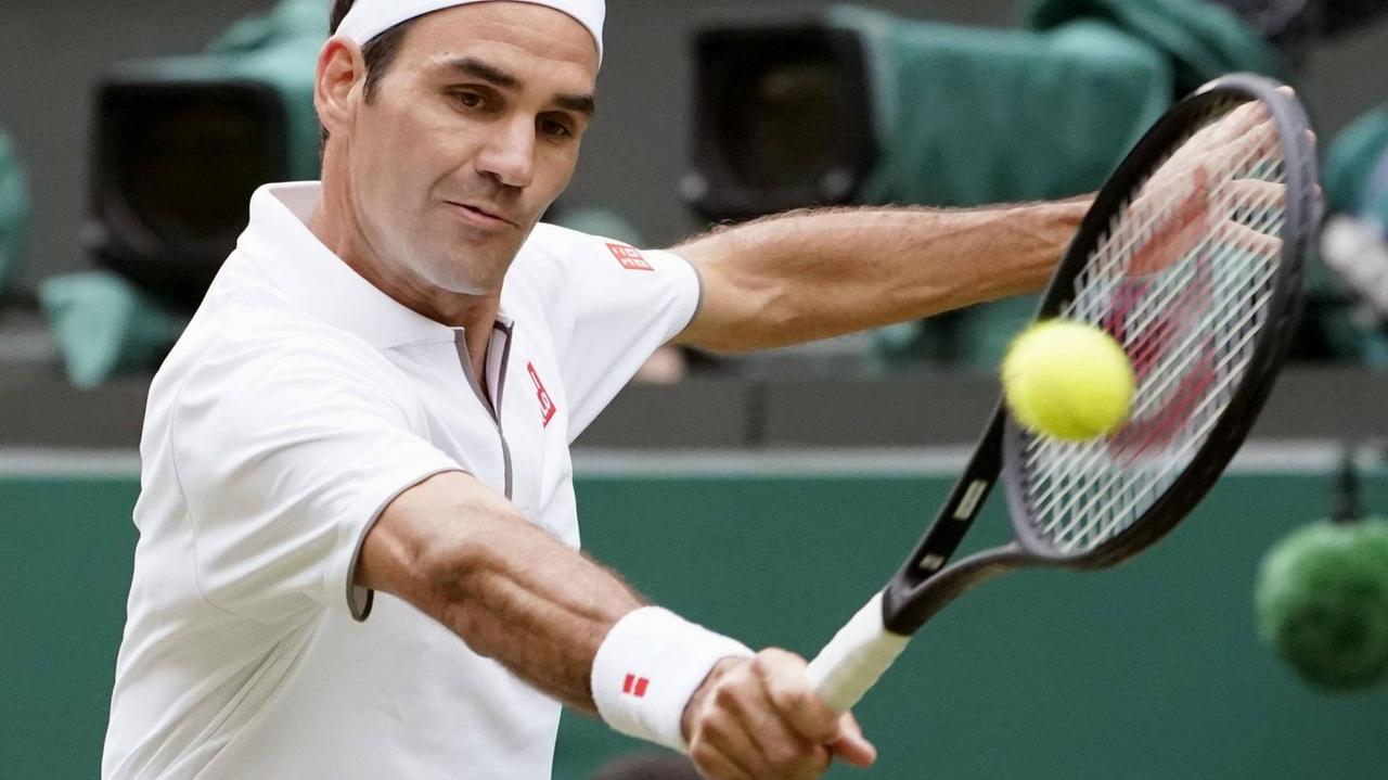 Der Schweizer Tennisprofi Roger Federer Der Schweizer Tennisprofi Roger Federer