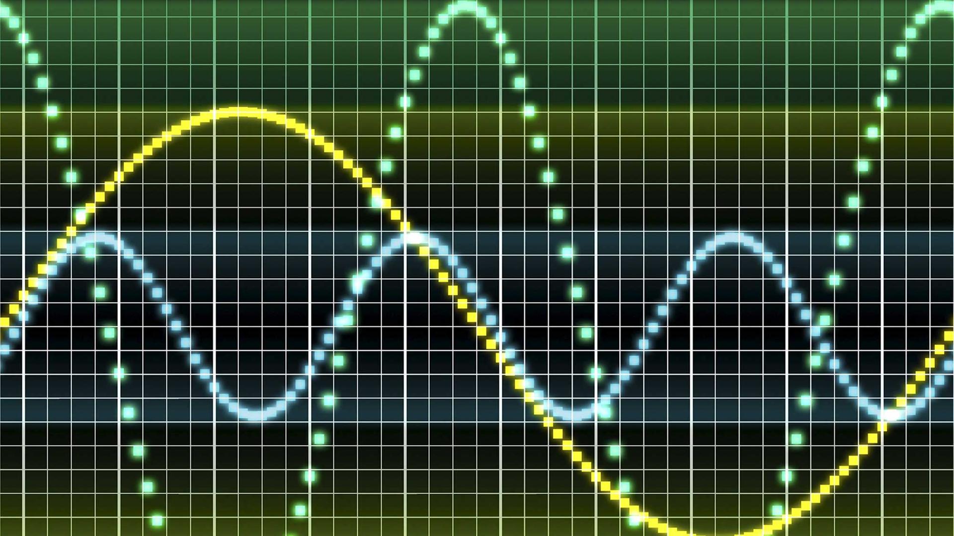 Soundkurve auf einem Computer. Soundkurve auf einem Computer.
