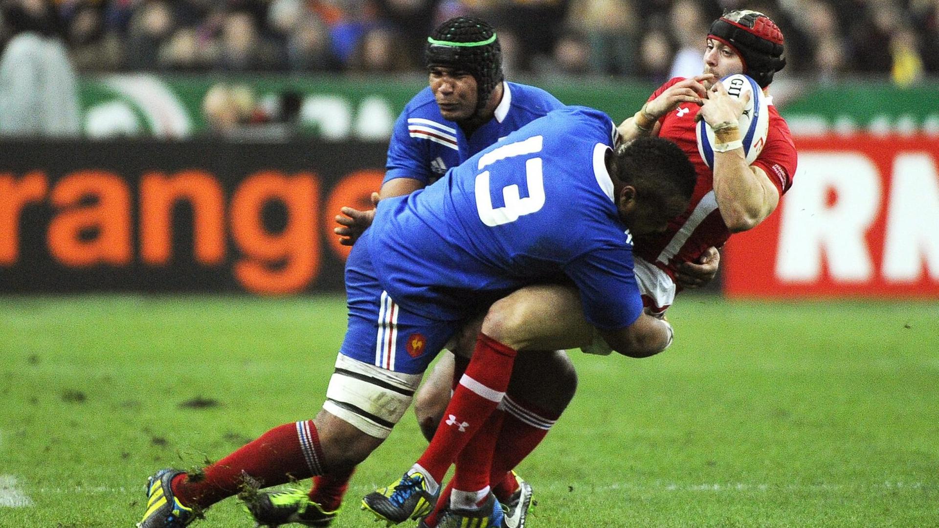 Rugby-Match zwischen Frankreich und Wales im Februar 2013. Rugby-Match zwischen Frankreich und Wales im Februar 2013.