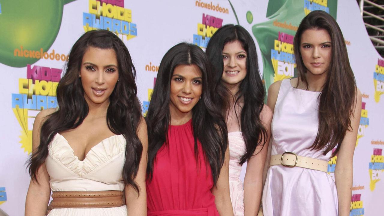 Kim Kardashian, Kourtney Kardashian, Kendall Jenner und Kylie Jenner beim Nickelodeon's Kids' Choice Award 2011 in Los Angeles.