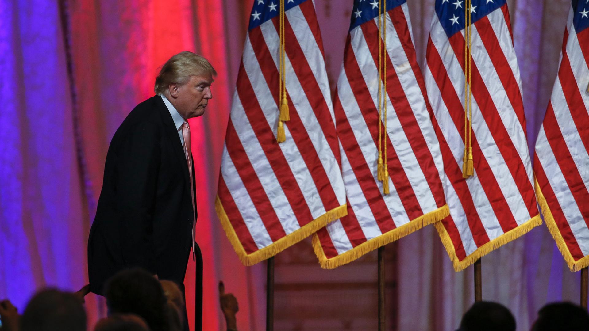 Donald Trump bei einer Parteiveranstaltung der US-Republikaner in Palm Beach, Florida Donald Trump bei einer Parteiveranstaltung der US-Republikaner in Palm Beach, Florida