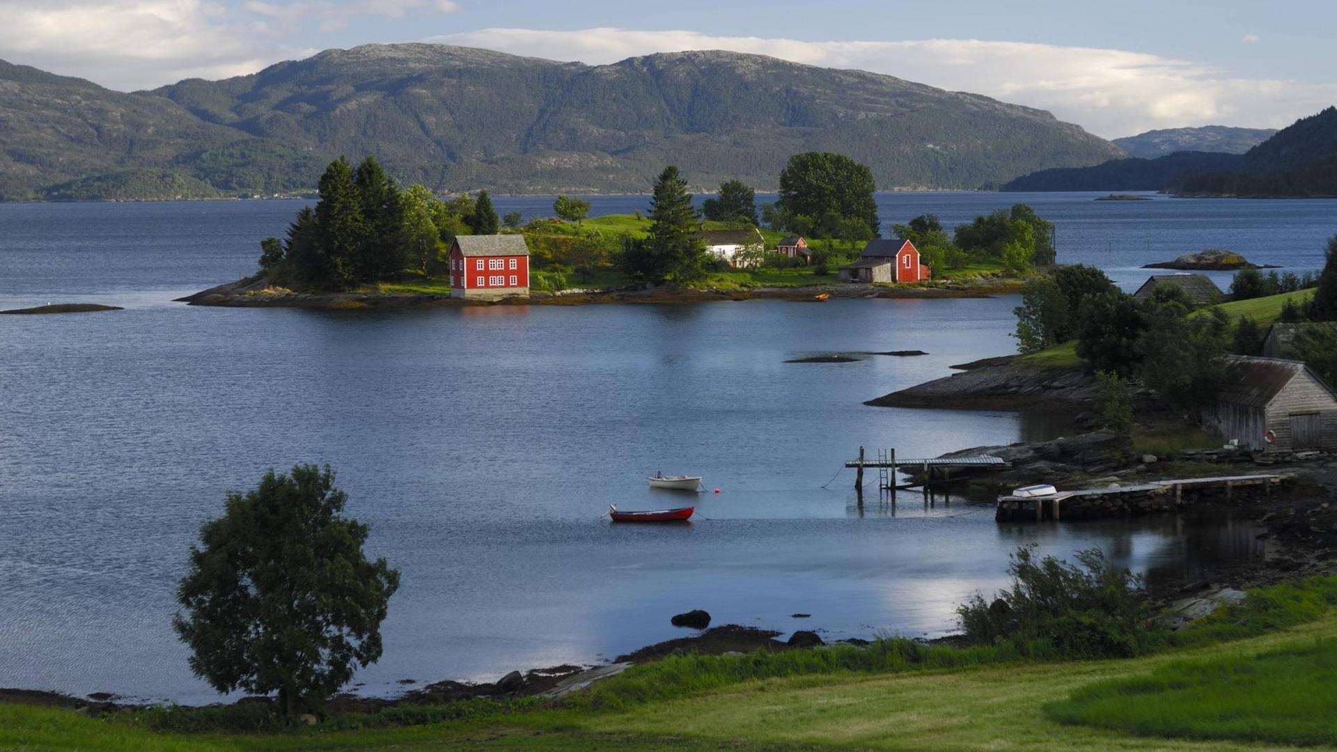 Ein Haus in Vindafjord. Ein Haus in Vindafjord.