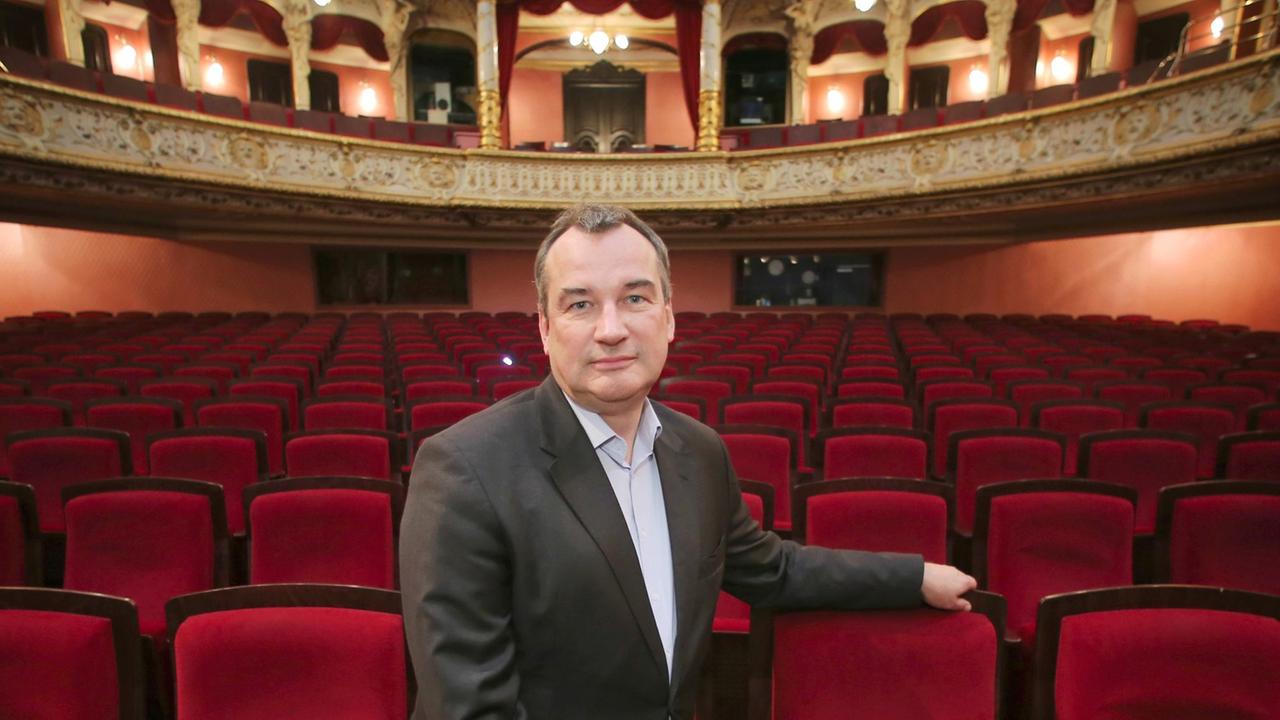 Der Intendant des Staatstheaters Wiesbaden Uwe Eric Laufenberg