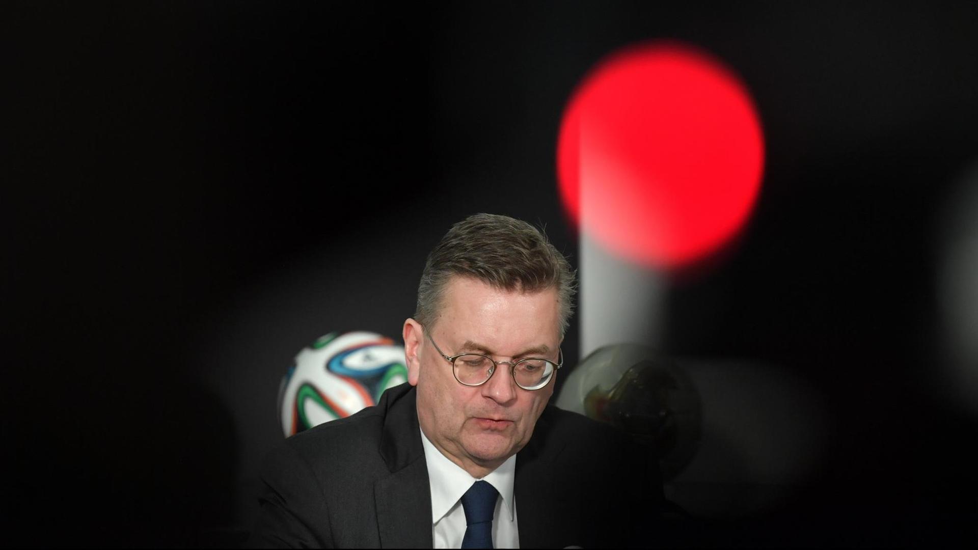 Der bisherige Präsident des Deutschen Fußballbundes (DFB), Reinhard Grindel Der bisherige Präsident des Deutschen Fußballbundes (DFB), Reinhard Grindel