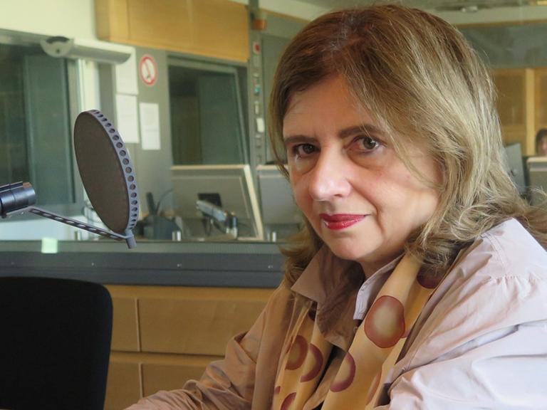 Die Schriftstellerin Sibylle Lewitscharoff zu Gast im Studio von Deutschlandradio Kultur.