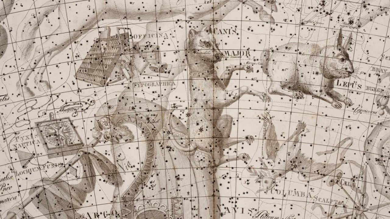 Der Große Hund in einer historischen Darstellung Der Große Hund in einer historischen Darstellung
