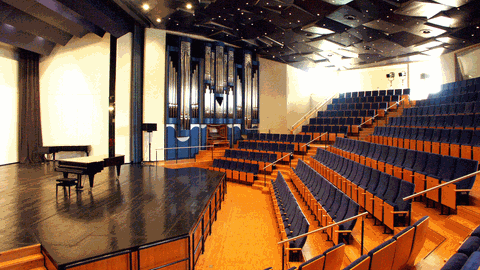 Der Konzertsaal der Staatlichen Hochschule für Musik Trossingen
