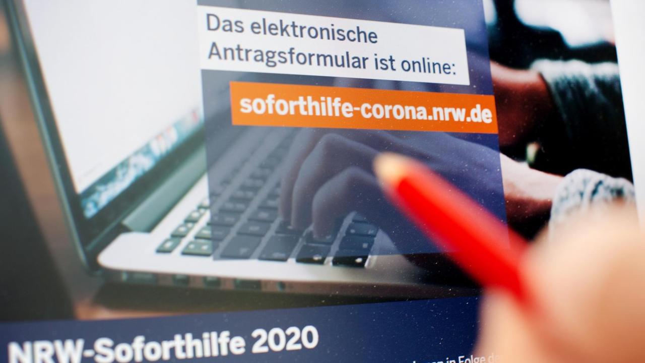 Das Foto zeigt die Internetseite des Wirtschaftsministeriums in Nordrhein-Westfalen. Das Foto zeigt die Internetseite des Wirtschaftsministeriums in Nordrhein-Westfalen.