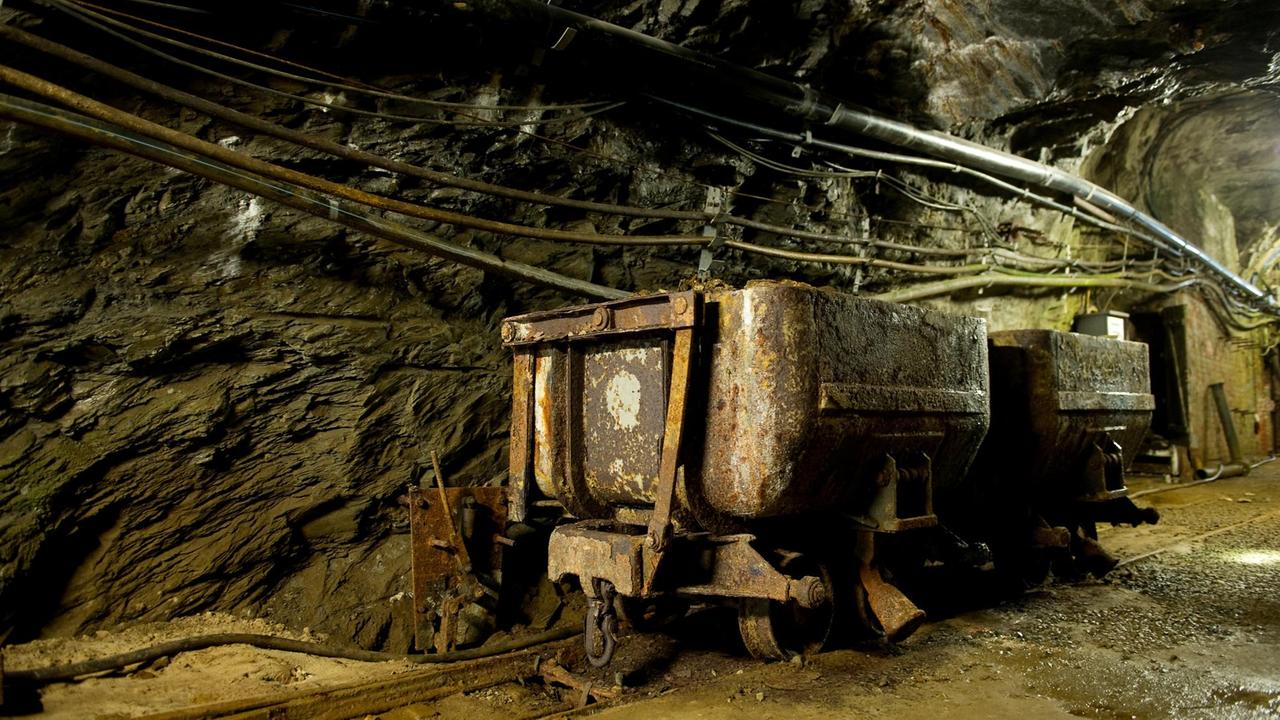 Eine Lore im Bergwerk Rammelsberg Eine Lore im Bergwerk Rammelsberg