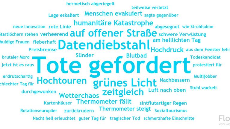 Die beiden Journalisten Udo Stiehl und Sebastian Pertsch analysieren täglich, welche Floskeln und Phrasen deutsche Journalisten am häufigsten verwenden Die beiden Journalisten Udo Stiehl und Sebastian Pertsch analysieren täglich, welche Floskeln und Phrasen deutsche Journalisten am häufigsten verwenden